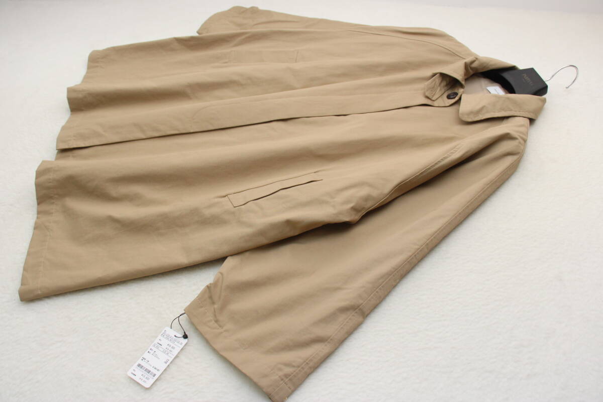 6226 新品タグ付き ステンカラーAラインコート 定価¥19,800税込み拍卖