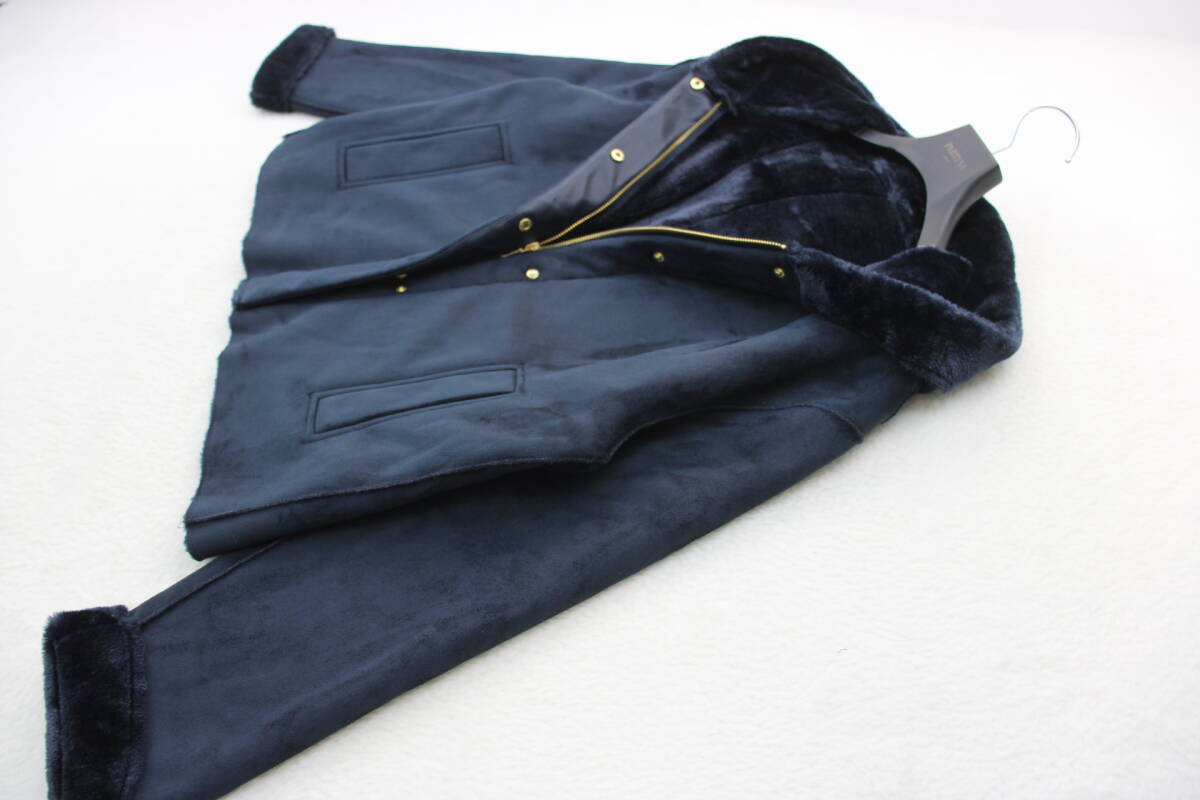 6948 新品 エコムートンフードZIPジャケット 定価¥16,390税込み拍卖