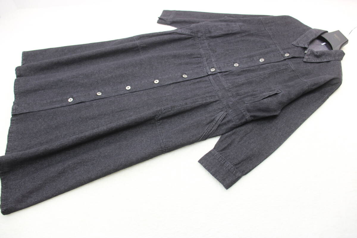 6985 新品 デニムロングジャケットワンピース 定価¥11,000税込み拍卖