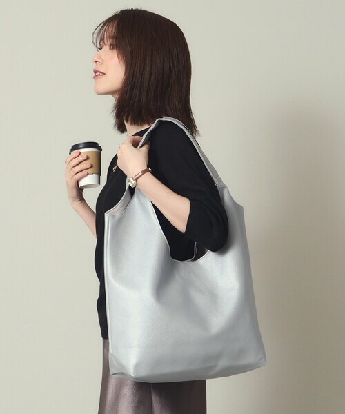 トートバッグ ソフトラウンド肩かるトート シルバー 5291拍卖