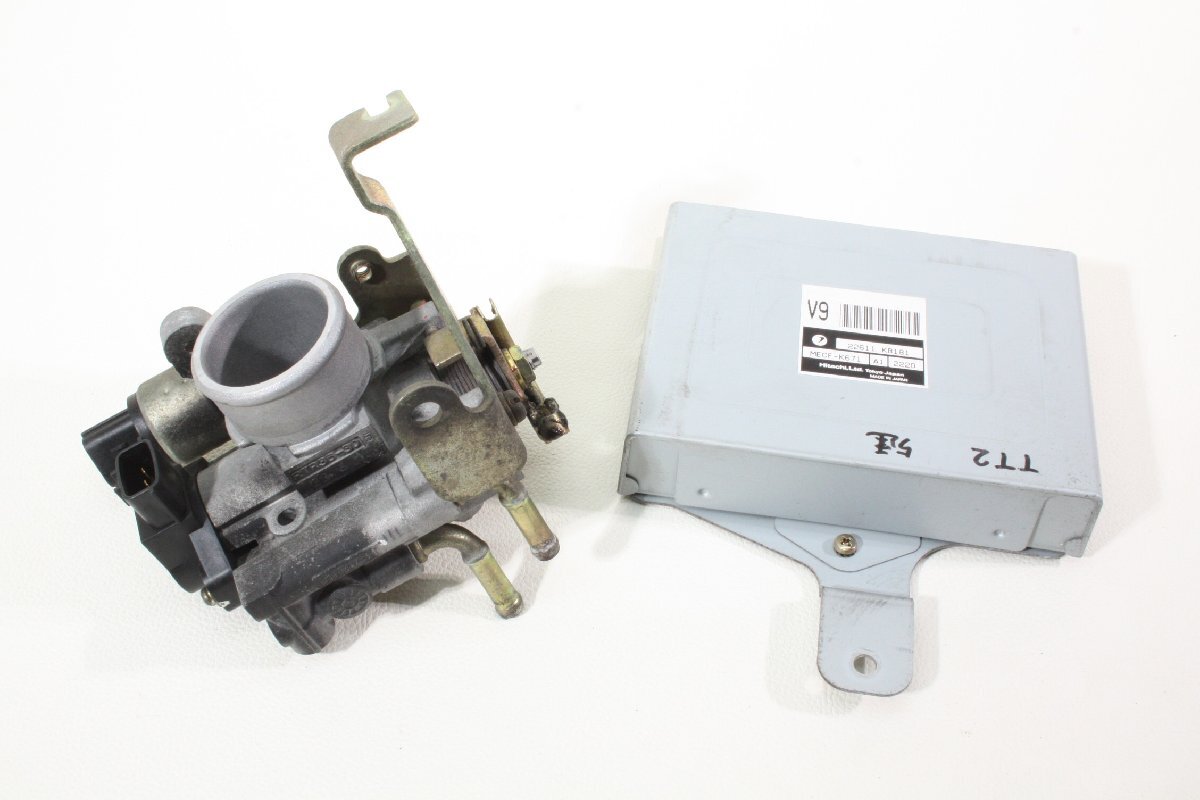 TT2 サンバートラック 14年式 100934km EN07 5MT 4WD エンジンECU 22611KB181 スロットルボディー セット S11N...拍卖