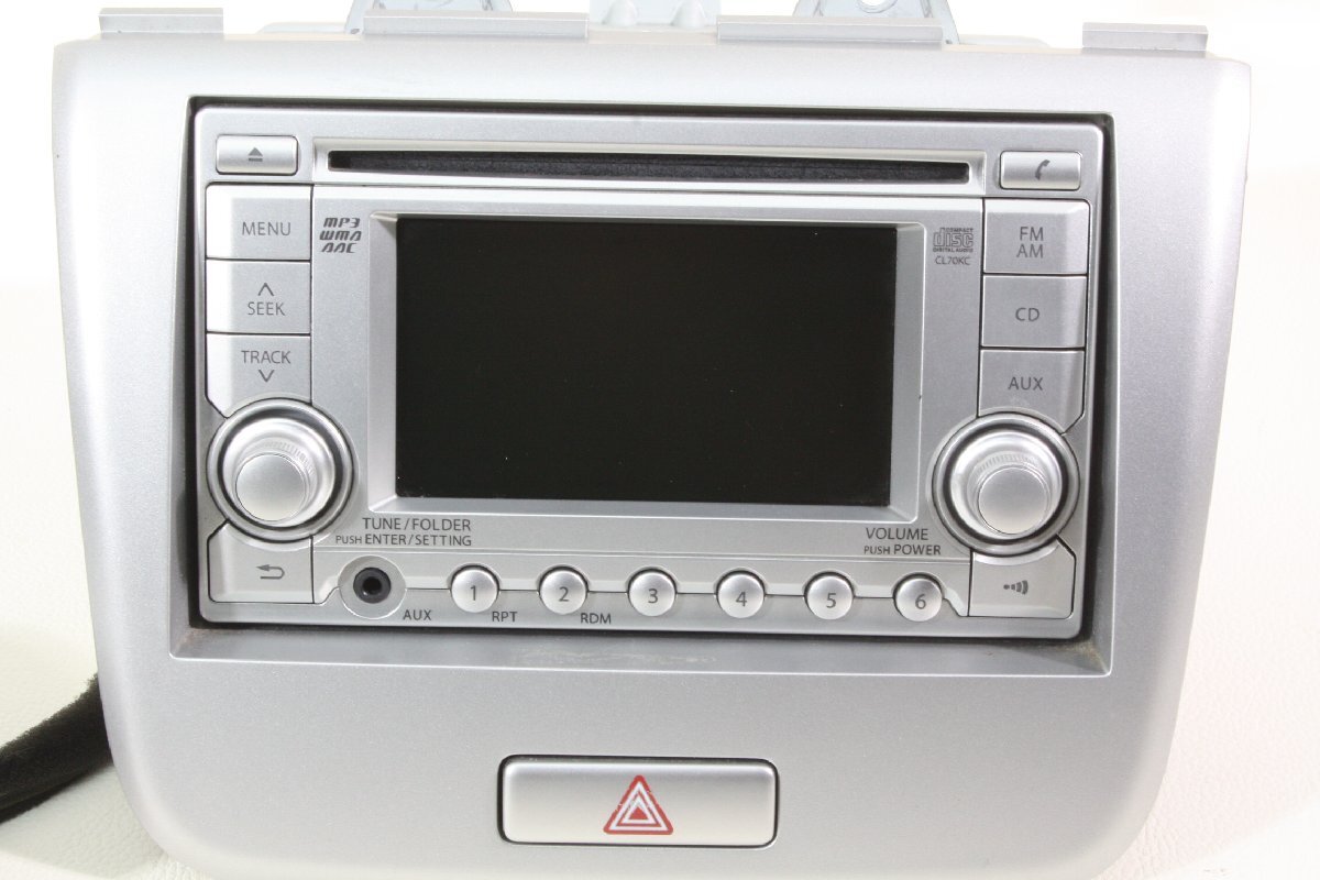 MH23S ワゴンR LTD H22年式 純正OP オーディオモニター PS-3285J-A 39101-70KC0 ZML バックカメラ付 S11N...拍卖