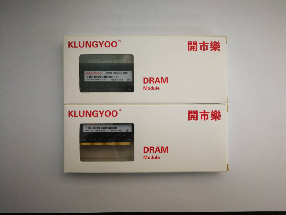 未使用 保証あり DDR3 1600 PC3-12800 メモリ 8GB×2枚 計16GB デスクトップパソコン用拍卖