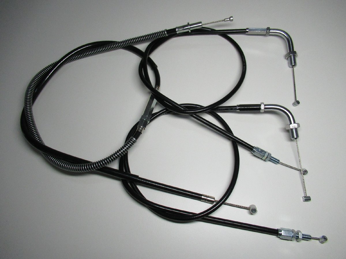 S-11 カワサキ Z400FX/Z550FX 軽くなる ワイヤーケーブル セット 10センチロング KZ550/Z500/Z400J拍卖
