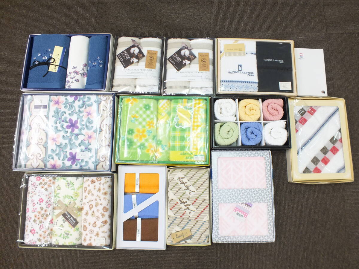 ギフトタオル まとめ フェイスタオル バスタオル 今治タオル オーガニックコットン 他 ギフト品 未使用 長期保管品 激安1円スタート拍卖