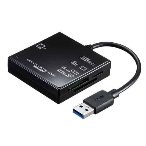 USB3.1 マルチカードリーダー コンパクトなマルチカードリーダ ブラック サンワサプライ ADR-3ML39BKN 新品 送料無料拍卖