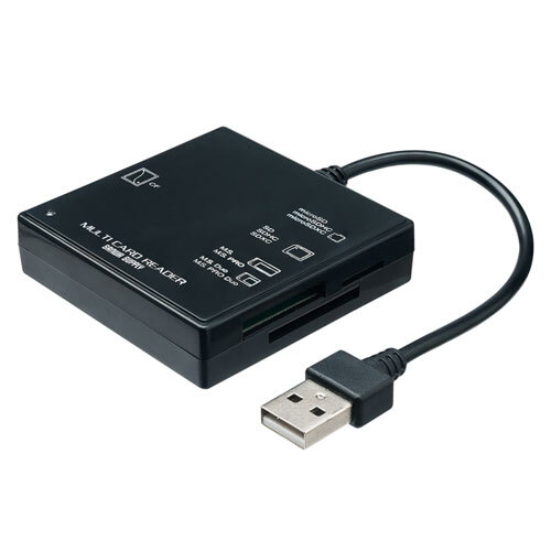 USB2.0 カードリーダー コンパクトなUSB2.0マルチカードリーダー ブラック サンワサプライ ADR-ML23BKN 新品 送料無料拍卖