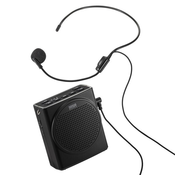 ハンズフリー拡声器スピーカー 最大13W 屋内 屋外 小型 MP3音楽 microSD対応 USB-TypeC MM-SPAMP19 サンワサプライ メーカー保証 新品拍卖