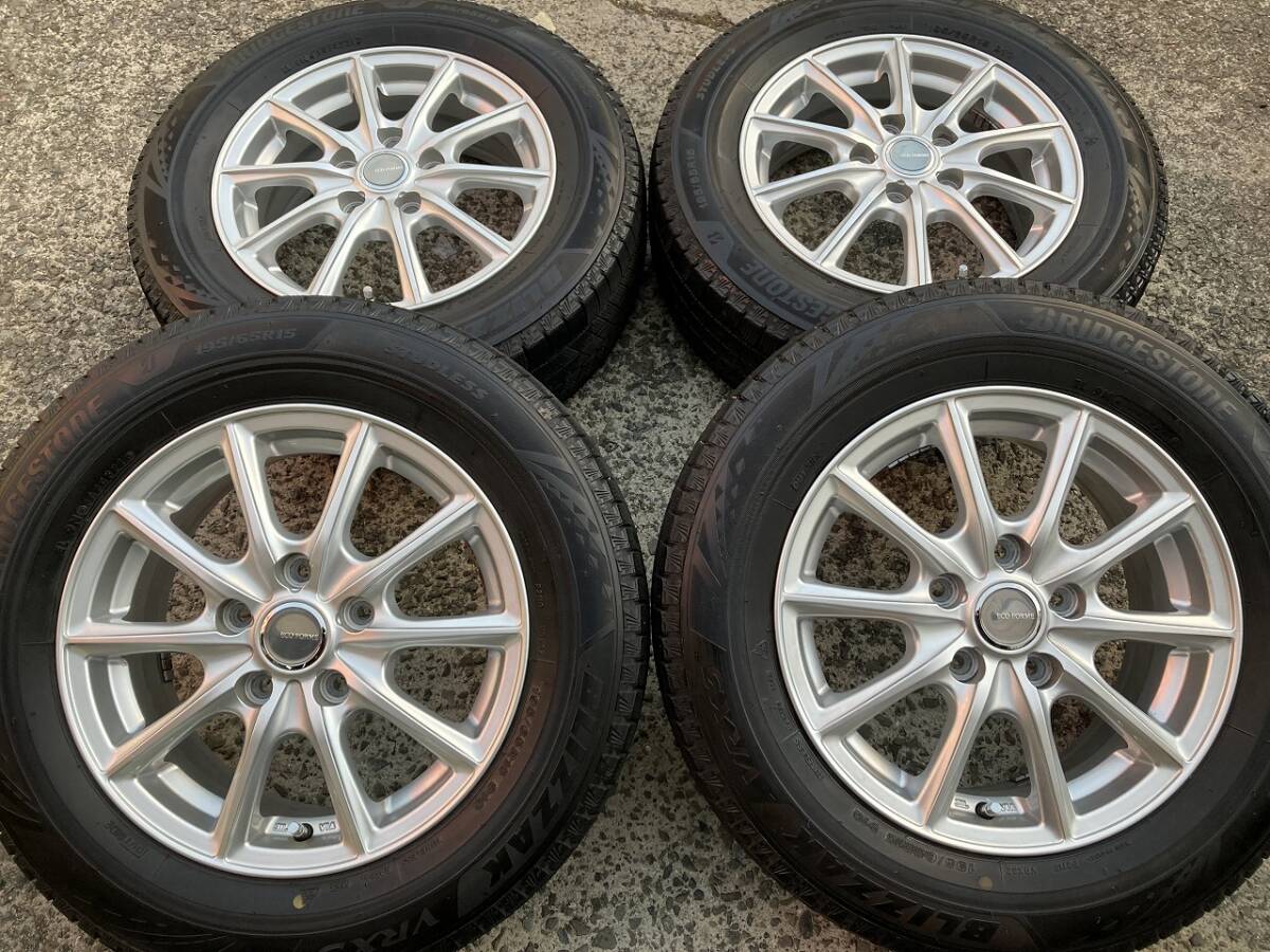 4本SET 15インチ 5H114.3 6J+53 195/65R15 ブリヂストン VRX3 ノア ヴォクシー エスクァイア ステップワゴン 拍卖
