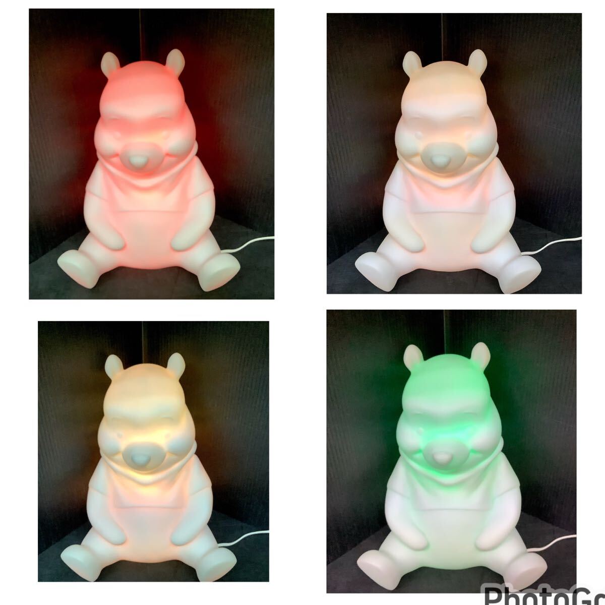 くまのプーさん Pooh LED インテリアライト SD-9003 照明器具 インテリア 雑貨 イルミネーション 卓状 照明 電気 ライト Disney 現状品拍卖