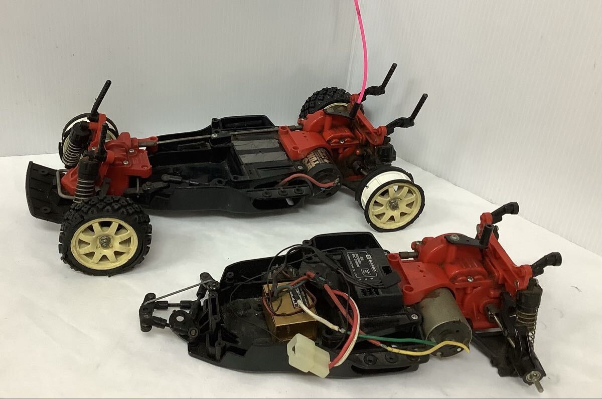 ラジコン RC ボディ パーツ 部品取り ラジコンカー 電動RC SANWA タミヤ TAMIYA シャーシ ボディー 車 2台 セット ジャンク品 現状品拍卖