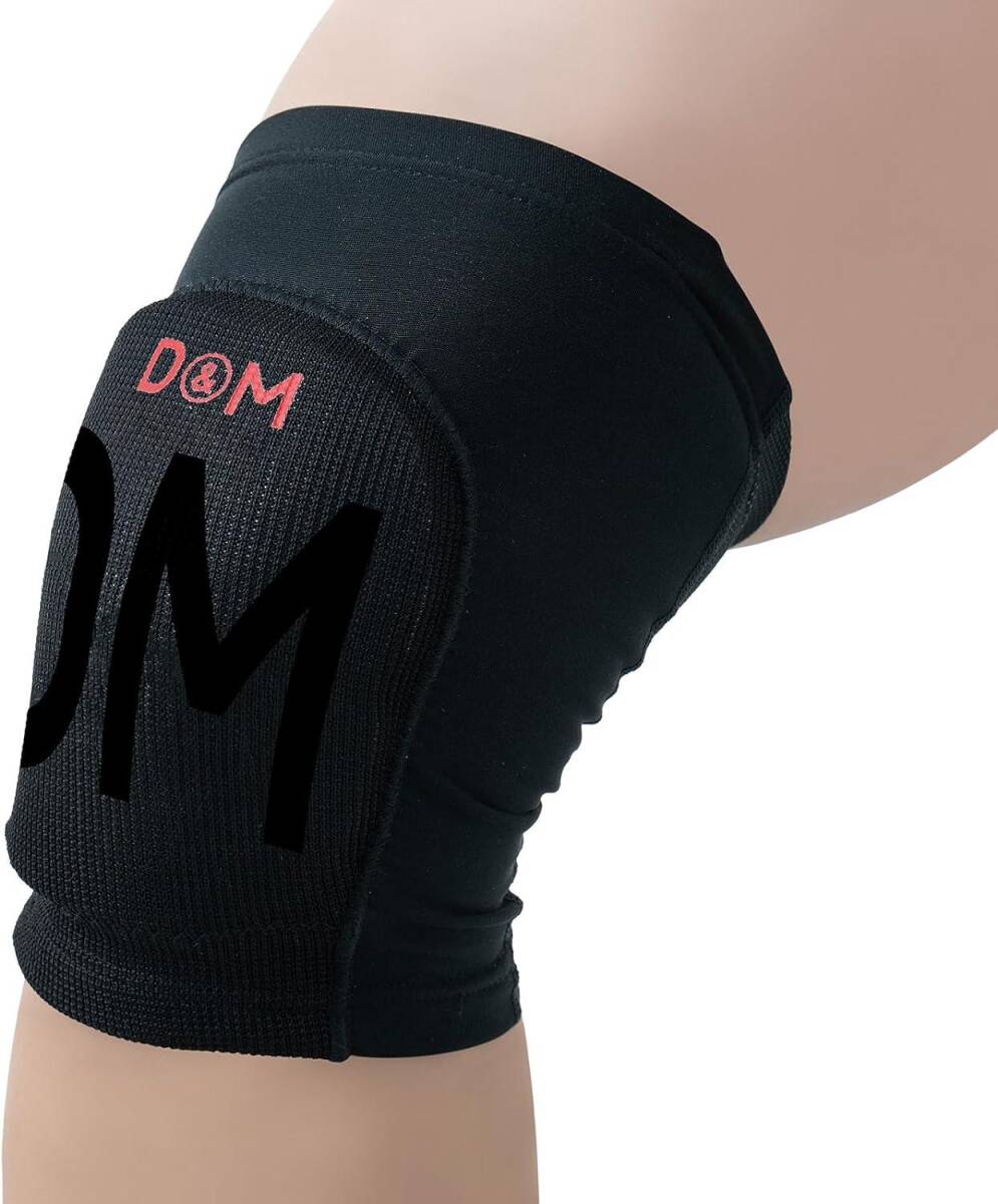 膝サポーター 膝用 ダンス用 10mm厚 パッド付き 黒 ジュニアサイズ 左右兼拍卖