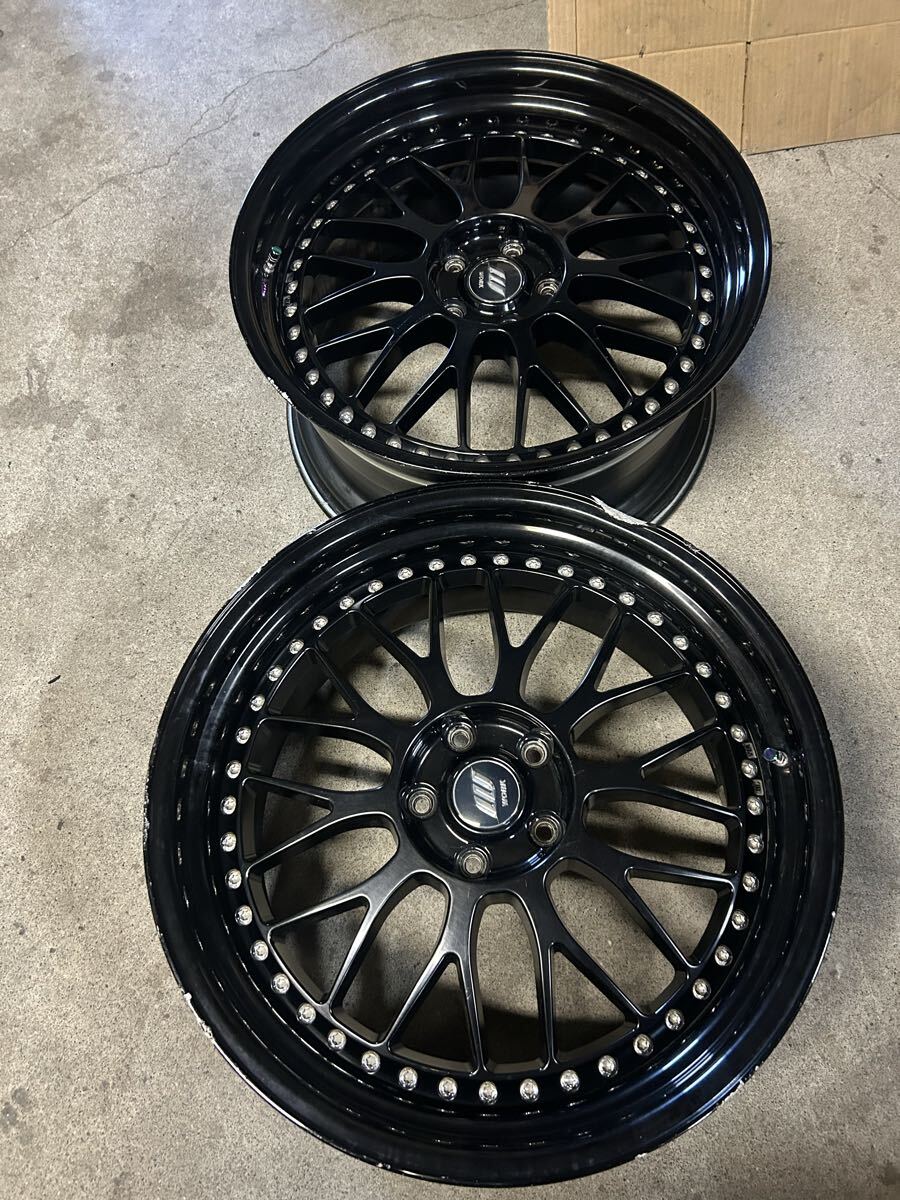 ★WORK ワーク ジスタンス メッシュ W10M-SR ステップリム 2本 ジャンク 9.5J (VS-XXタイプ)拍卖