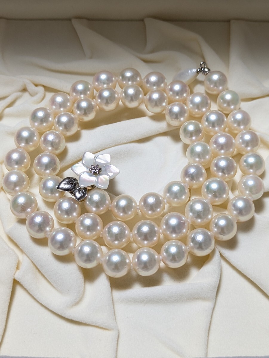 あこや真珠 照り強 大珠9mm 本真珠 セミロングネックレスY2511132928拍卖