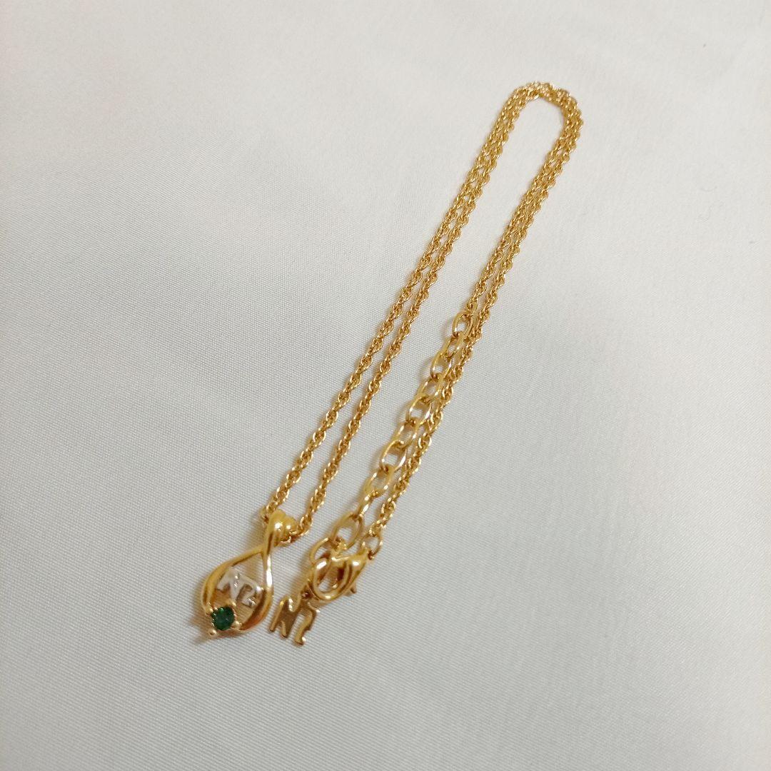 NINA RICCI ニナリッチ ネックレス ゴールド グリーン レディース 正規品 送料無料 正規品 鑑定済み 人気ブランド 限定セール拍卖