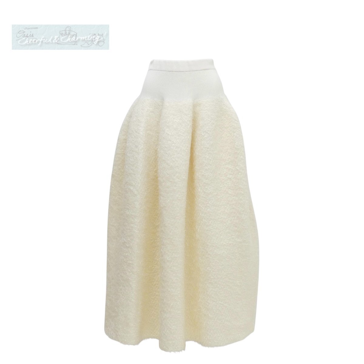 Sランク CFCL シーエフシーエル POTTERY LUXE SKIRT ポッタリーリュクススカート 3 ホワイト拍卖