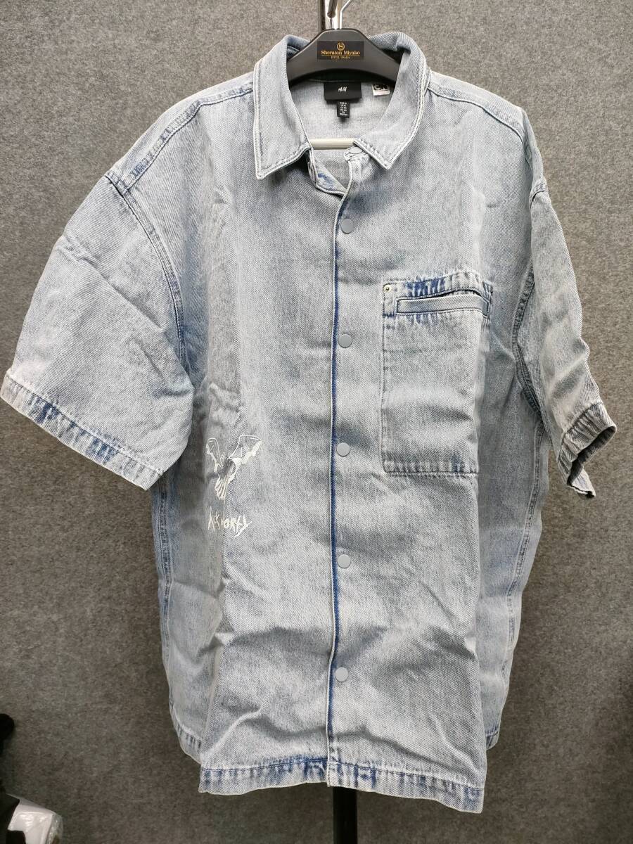 ★H&M エイチアンドエム デニム ジャケット 半袖 サイズXL拍卖