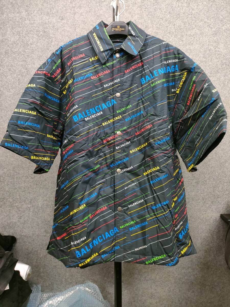 ★BALENCIAGA バレンシアガ フリース ロゴ ジャケット 半袖 サイズ44拍卖