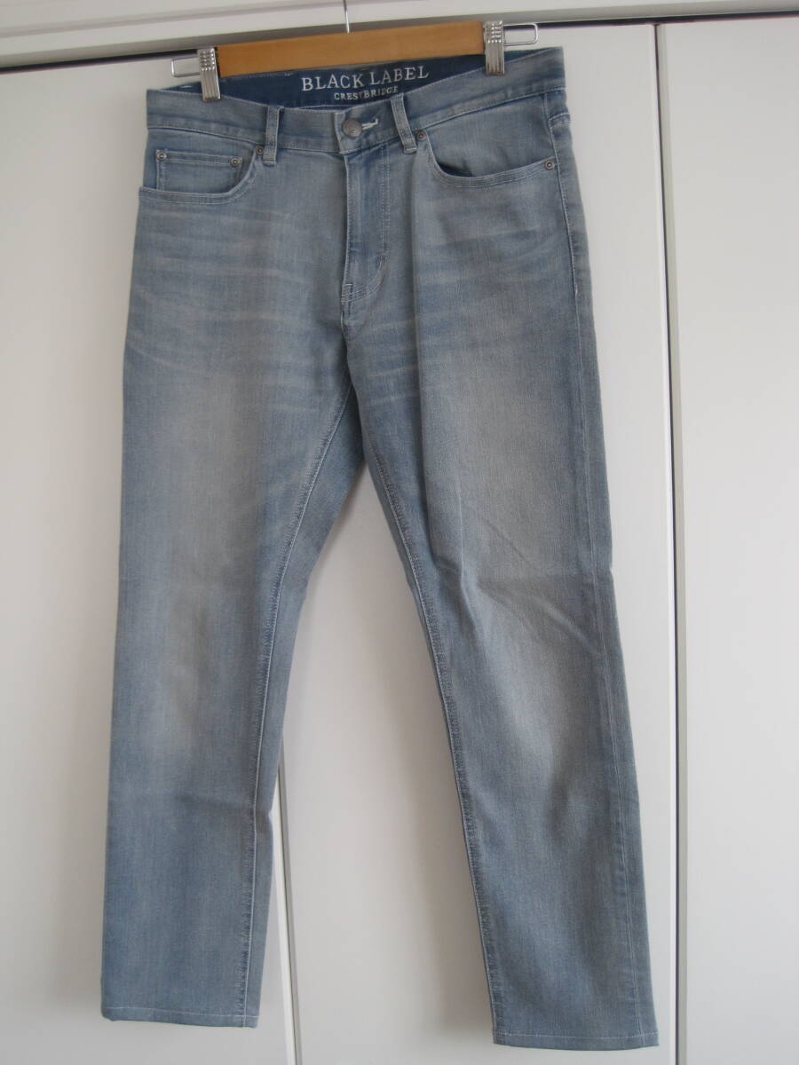 BLACK LABEL CRESTBRIDGE ブラックレーベルクレストブリッジ USED加工 デニム ジーンズ M拍卖