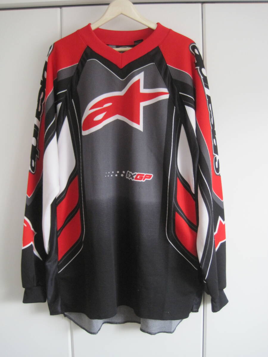 alpinestars アルパインスター ポリ100% ジャージ カットソー Vネック XL拍卖