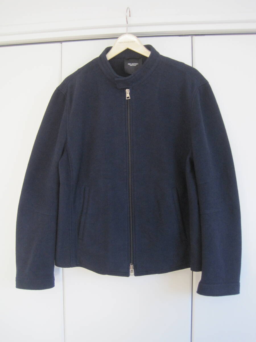 イタリア製 Uアローズ購入 Neil Barrett ニールバレット ショート丈ブルゾン ダブルZIP S拍卖