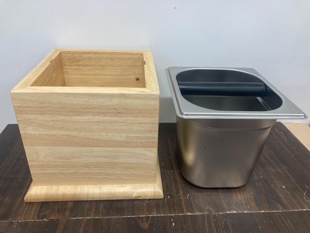 O-1688エスプレッソ コーヒーノックボックスウッドケース付拍卖