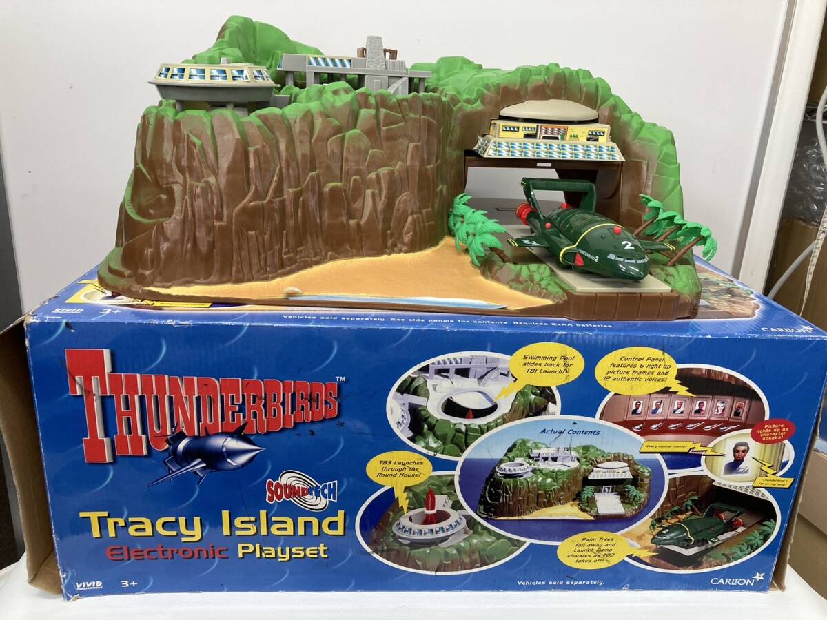 O-1883 TAKARA サンダーバード トレーシーアイランド エレクトロニック プレイセット THUNDERBIRDS Tracy Island Electric Playset拍卖