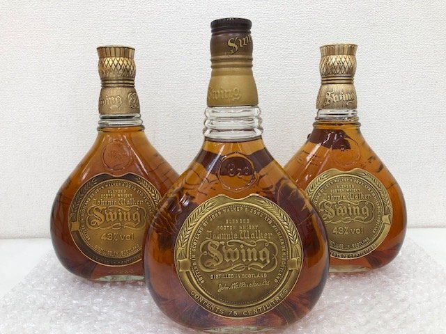 【未開栓】ウイスキー ジョニーウォーカー スウィング 750ml 43% 3本セット whisky Swing拍卖