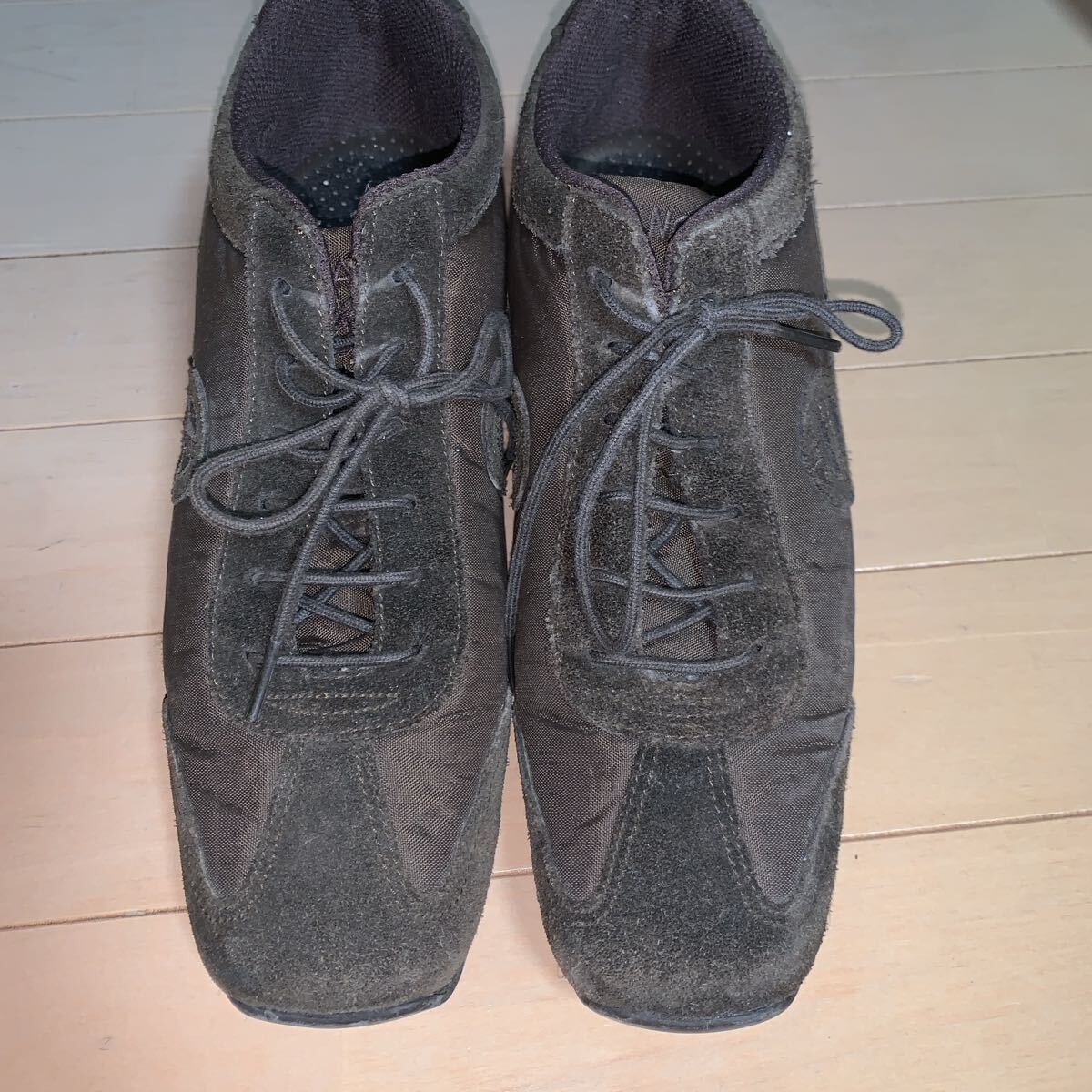 NO NAME ノーネーム ヒールスニーカー 茶ブラウン 37 ナイロン×スエード拍卖