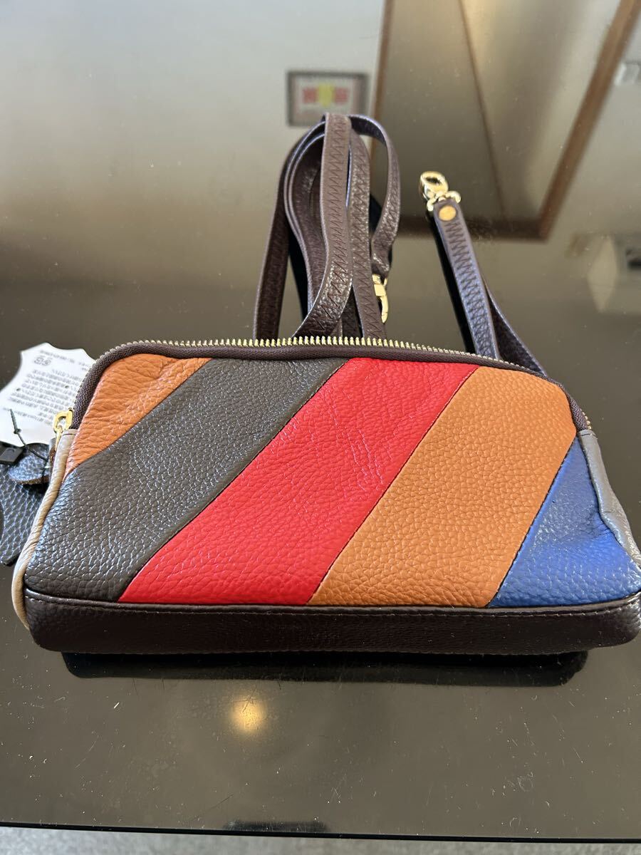 3way ポシェット 本革 バッグ 未使用品拍卖