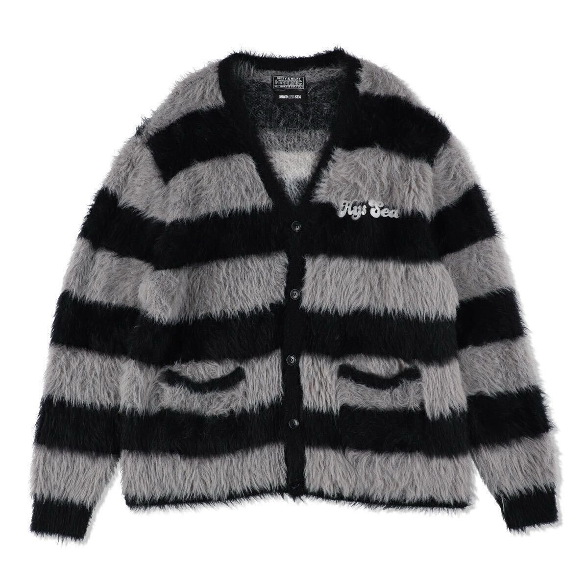 【新品未使用】 23AW 24 新品 WIND AND SEA HYSTRIC GLAMOUR ウィンダンシー ヒステリックグラマー WDS KNIT CARDIGAN カーディガン ニット拍卖