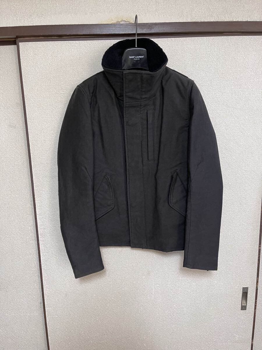 【良品】【中綿入り】 ATTACHMENT アタッチメント HIGH NECK JACKET ハイネックジャケット ブルゾン BLACK ブラック 黒 即決早い者勝ち 拍卖