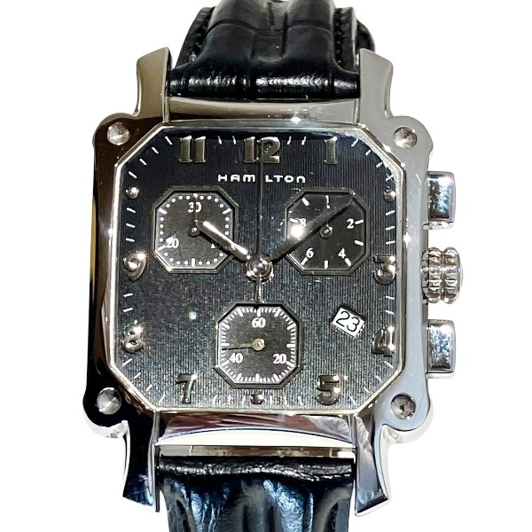 ハミルトン ロイド H194120 クォーツ クロノグラフ 時計 腕時計 メンズ☆0303拍卖