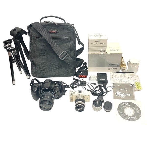 1円~最落なし ペンタックスQ 1:2.8-4.5 ミノルタ 303si ミラーレス一眼 カメラ 2点 動作未確認☆0339拍卖