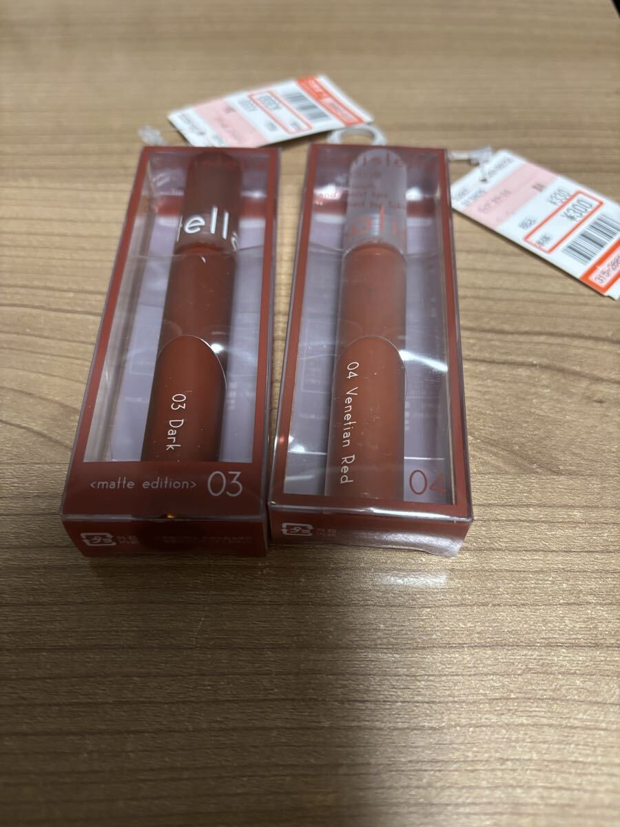 新品未使用 口紅2本セット ダークレッド ベネチアンレッド 未開封 ルージュ 即決あり拍卖