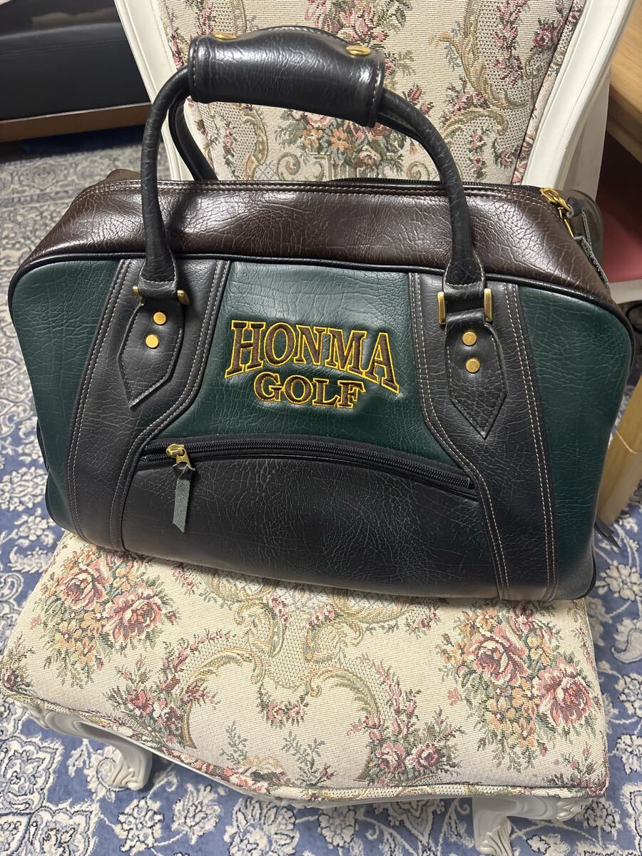 ゴルフバッグ HONMA GOLF 本間ゴルフ ボストンバッグ 旅行にも 刺繍 即決あり拍卖