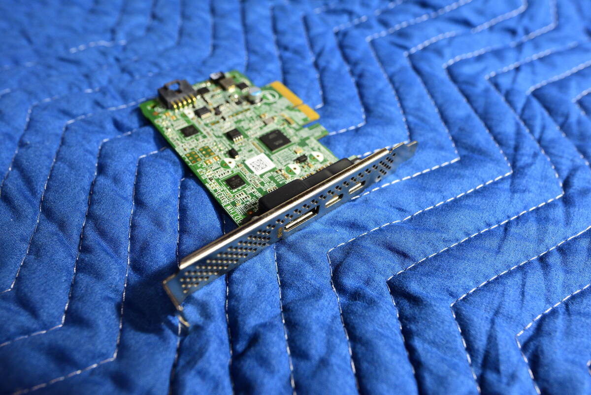 Dell Thunderbolt 3 Card 16Gbps Displayport 1.2 DPWC500 8DTHW P1XY1 5pin Thunderbolt 3 ヘッダーが必要 C422マザーで動作確認済み拍卖