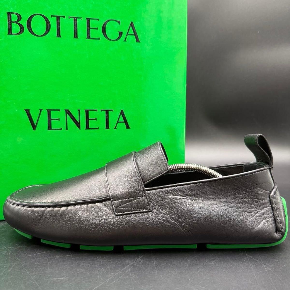 1円 【美品】 BOTTEGA VENETA ボッテガヴェネタ ドライビングシューズ ビジネス メンズ ローファー スニーカー シューズ 靴 黒 29cm相当拍卖