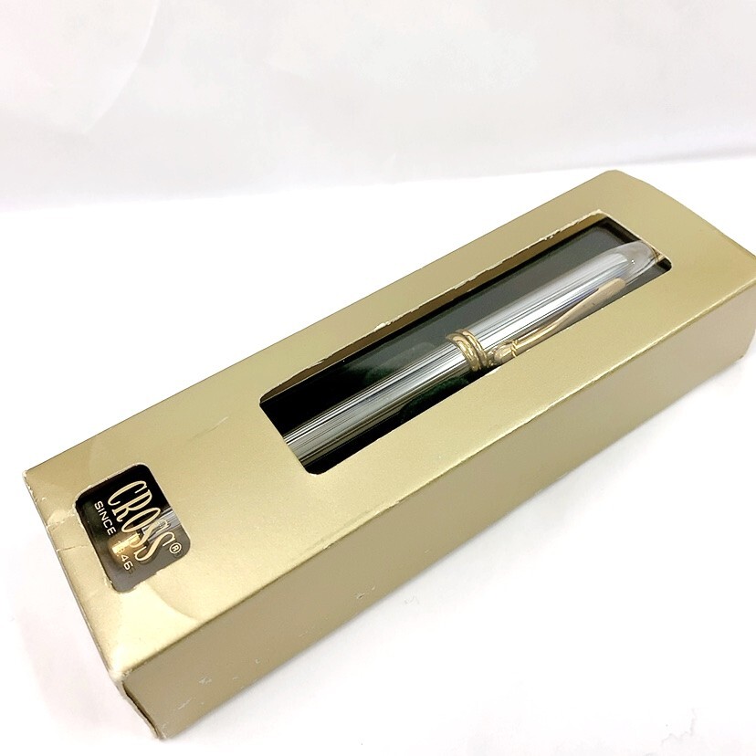 ・80950 【未使用】CROSS クロス 万年筆 ペン 文房具 筆記用具 シルバー ゴールドカラー拍卖