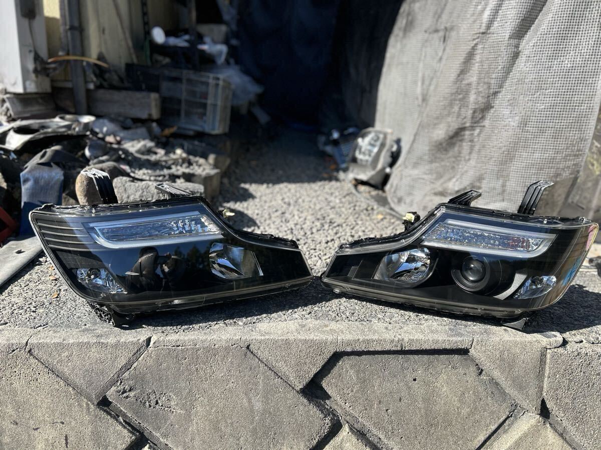 7-1120-7 ★ 深艶クリア塗装 保証付 ★ RK5 ステップワゴン スパーダ 純正 HID ヘッドライト クールスピリット インナー ブラック 加工 拍卖