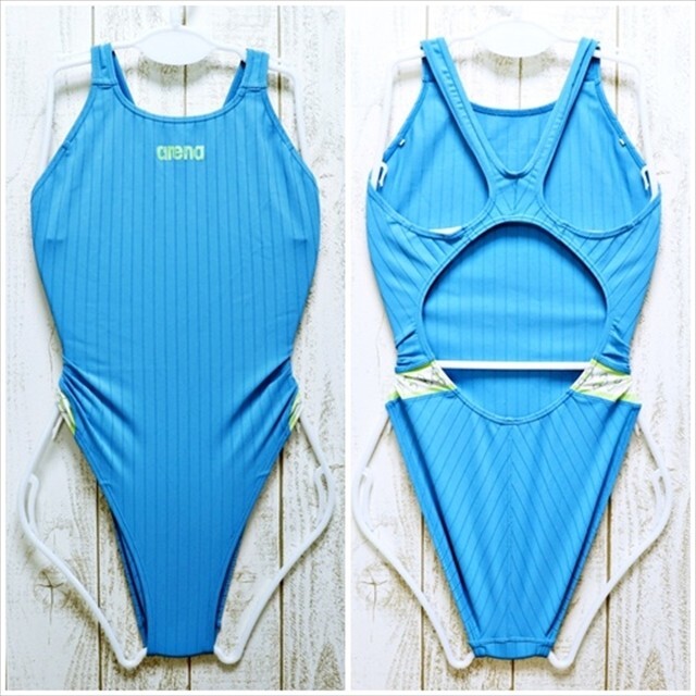 BX2-45//ビッグなLサイズ☆arena/アリーナ/競泳水着☆爽やかなアクアブルー☆サイドにロゴ入り☆※一番安価な送料はゆうパケットなら250円拍卖