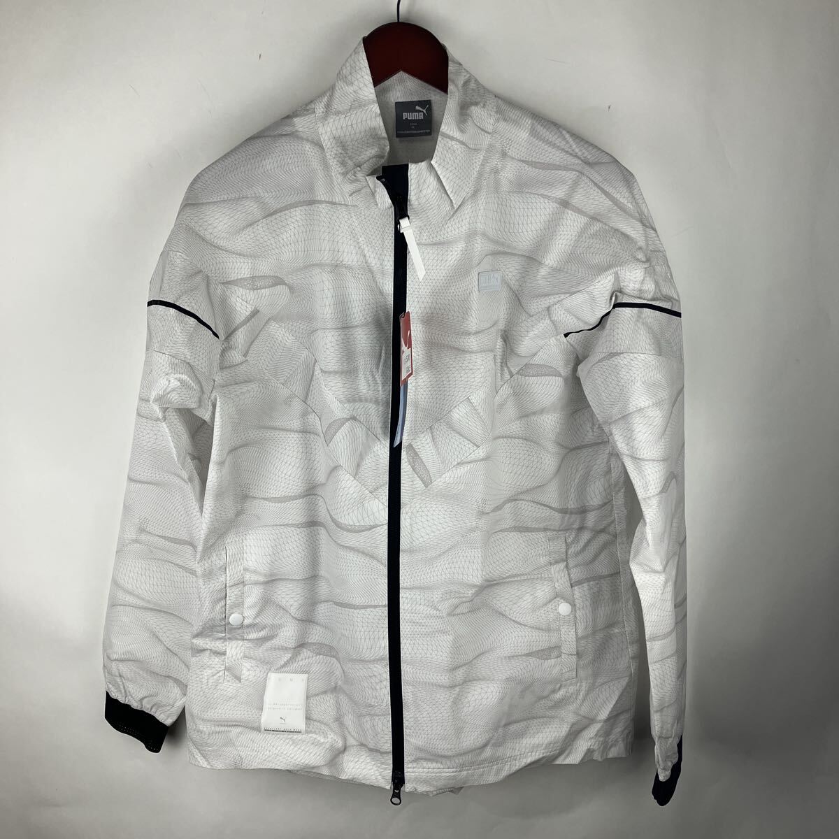 定価3.6万 新品 PUMA GOLF XL 大きいサイズ プーマ ゴルフ EGW グラフィック ウーブン ジャケット エクセレント ウェア コレクション拍卖