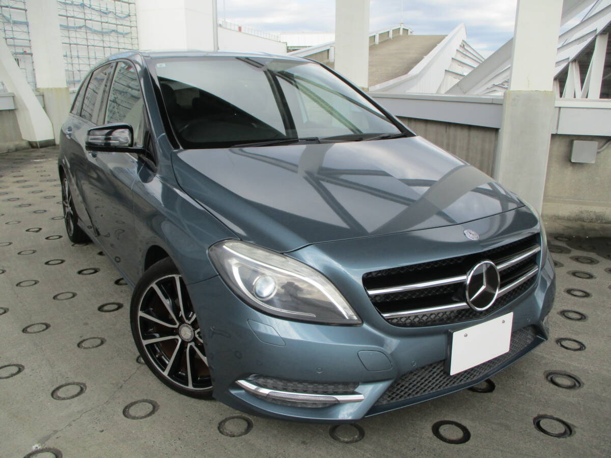 H25 希少色BENZ Bクラス【 B180 BEスポーツナイトpkg 】車検09.11 純ナビ/TV/Bカメラ/クルコン/革シート/ドラレコ/専用18inc/美車/45.000km拍卖