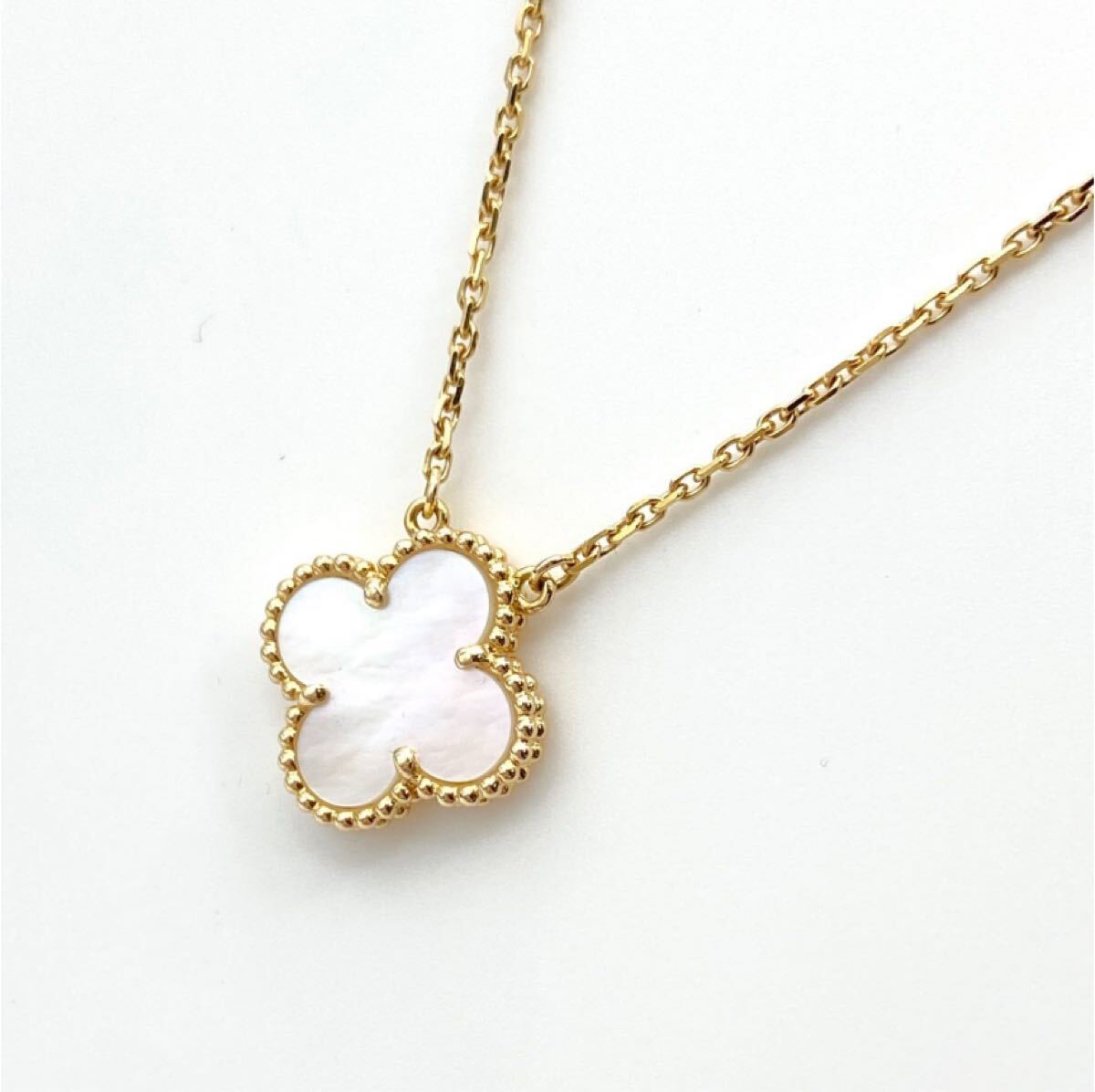 【極美品】Van Cleef & Arpels ヴィンテージアルハンブラ ネックレス マザーオブパール TA9211019拍卖