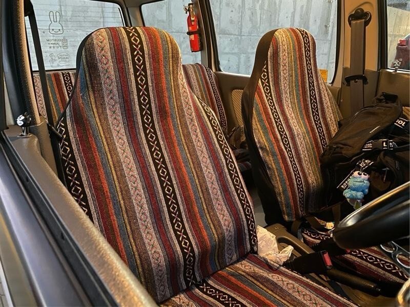 運転席 助手席 シートカバー 汎用 ハイエース ローライダー USDM ムーンアイズ リトルツリー ハワイ カリフォルニア 北米仕様 HDM拍卖