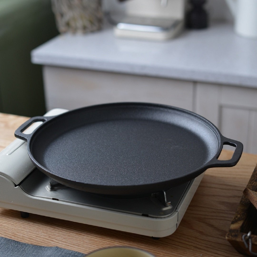 鉄鋳物 焼肉プレート 33cm グリルパン 焼肉グリル 焼肉コンロ 焼き肉プレート 鉄板プレート 鉄板皿 キャンプ アウトドア拍卖