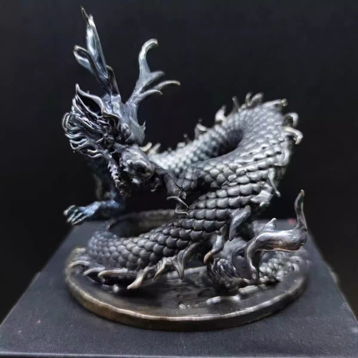 極上品◆独特 龍 置物 神龍 置物 金運アップ 風水 開運グッズ 御守 お守り 縁起物 銅製拍卖