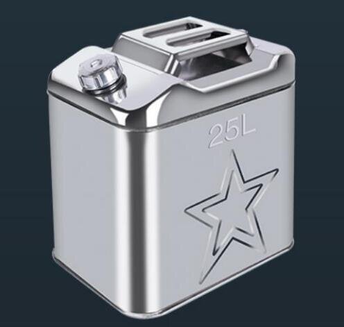 新品★軽油桶 携帯しやすい ドラム缶 ガソリン 25L タンク 201 ステンレス ガソリン缶 ガソリン拍卖