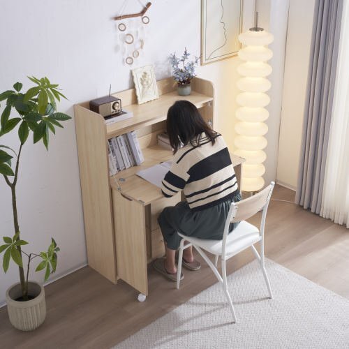 子供用 デスク パソコンデスク 勉強机 折り畳み天板 引き出し pcデスク 棚付き 収納 省スペース リビング学習 ワークデスク拍卖