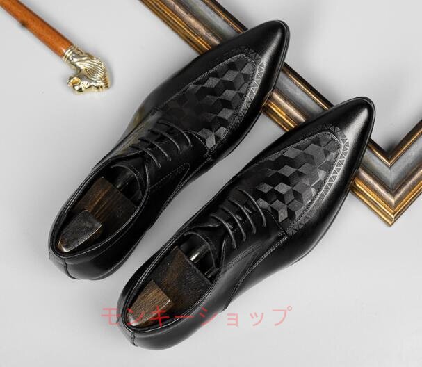 高級感満載★ ビジネスシューズ メンズ 本革レザーシューズ 職人手作り 上質 軽量 牛革 フォーマル 紳士靴 ヴィンテージ 革靴拍卖
